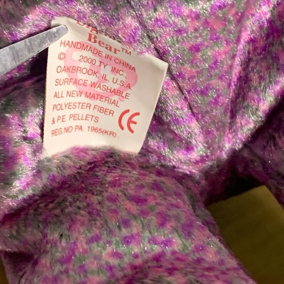 Rare 2000 Ty Beanie Baby Signature Bear Multiple Errors Tush Tag Numbers - Picture 4 of 9